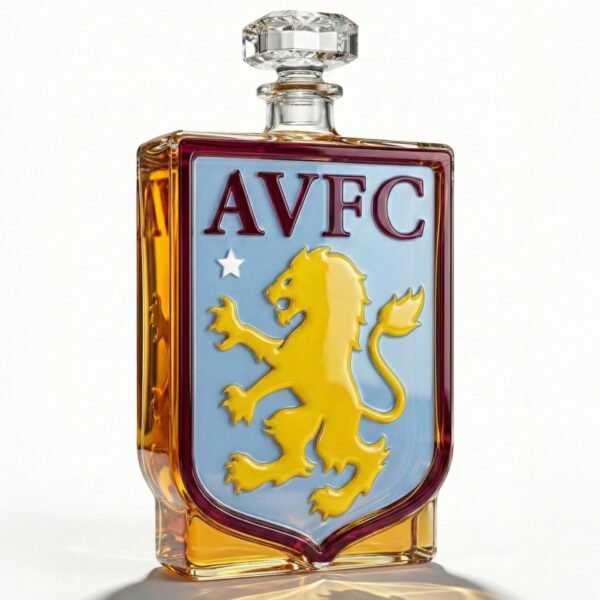 Aston Villa FC–Inspired Luxury Crystal Whiskey Decanter