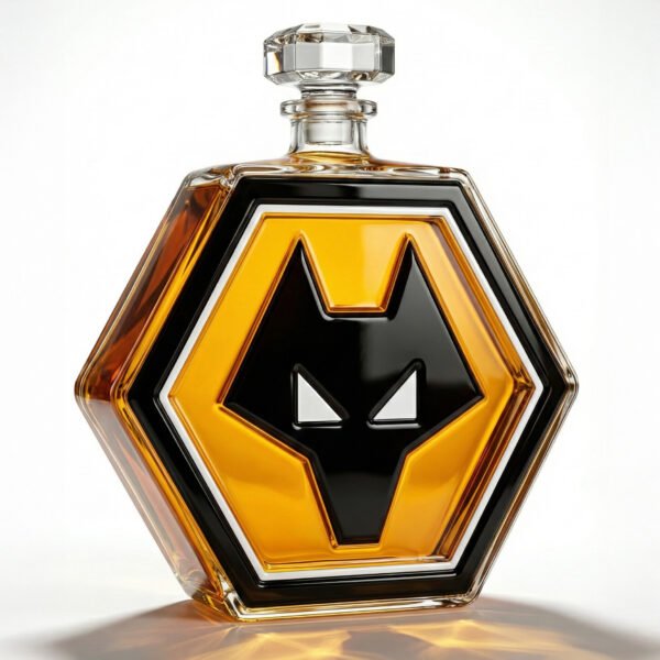 1 Wolverhampton Wanderers FC–Inspired Luxury Crystal Whiskey Decanter