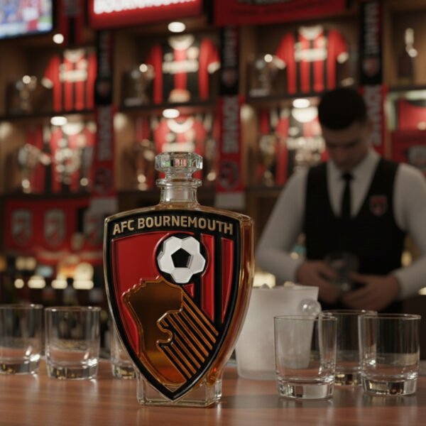 1 AFC Bournemouth–Inspired Luxury Crystal Whiskey Decanter