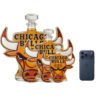 Chicago Bulls Inspired Whiskey Decanter – Handcrafted Lead-Free Crystal Luxury Liquor Bottle