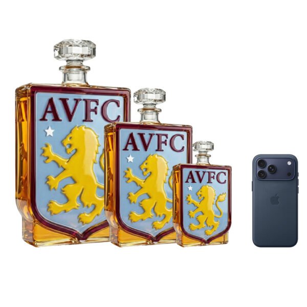Aston Villa FC–Inspired Luxury Crystal Whiskey Decanter